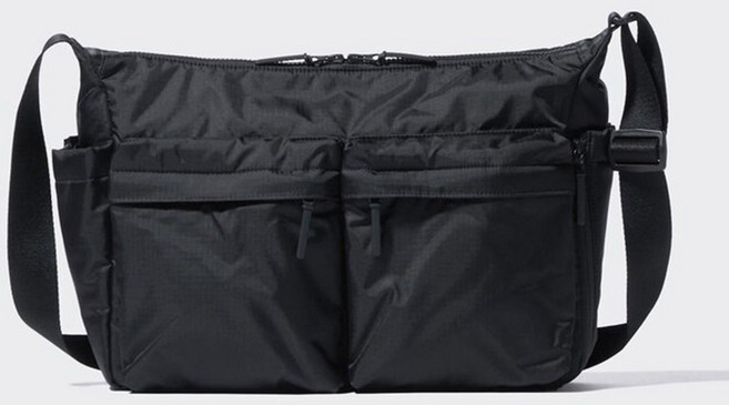 유니클로 멀티 포켓 숄더백 올리브 블랙 476764