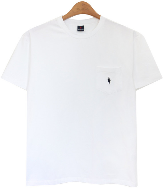 라파클럽 남성 포켓 라운드넥 반팔 티셔츠