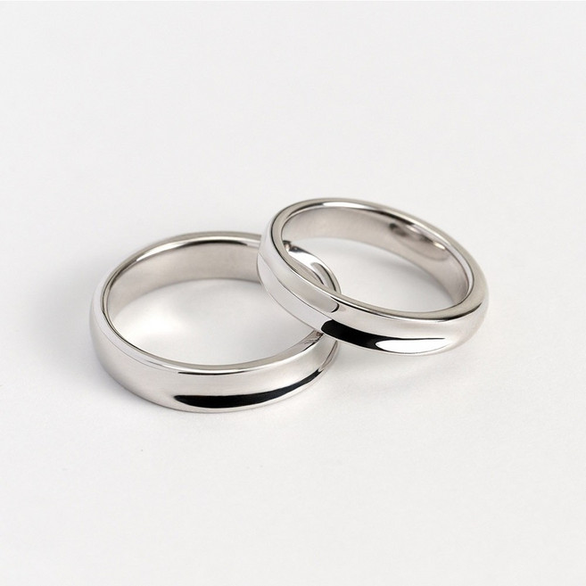 로이드 [실버 925] [SET] 인커브 커플링 반지 세트 LRM25011S LRW25011S