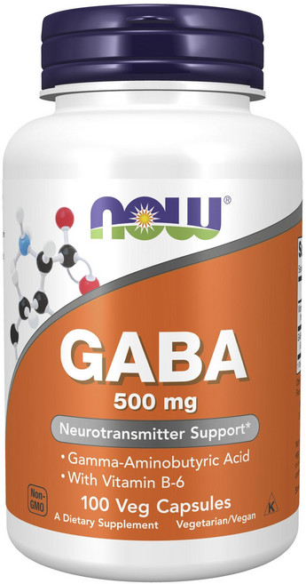 now 健而婷 GABA 500 毫克素食膠囊, 100顆, 1個