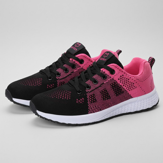 지디오 여성 메쉬 운동화 3CM 가벼운 러닝화 워킹화 통기성 편안한 신발