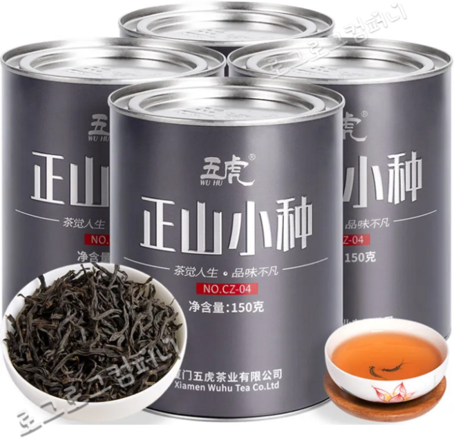 정산소종 중국홍차 우이 양위 홍차 4통 총600g, 600g, 150g, 4개, 1개입