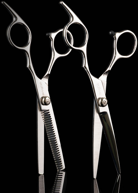 브링셀 스텐 미용가위 2종 세트, 1개, 숱+일자가위 세트