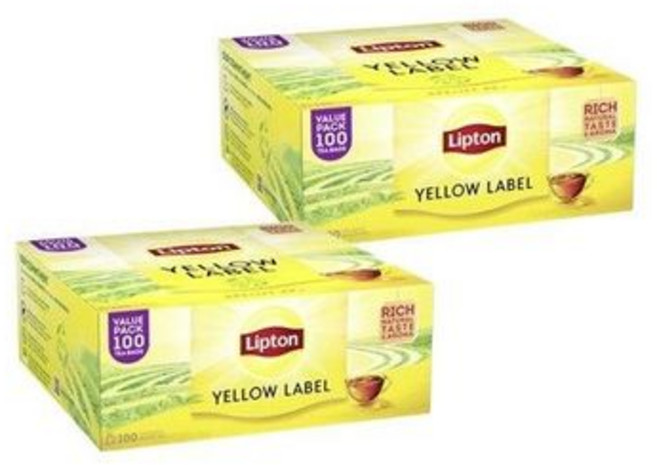 립톤 물대용 답례품 카페 식수대용 일상차 홍차 옐로우 라벨 립톤 100T 2개, 1개, 100개입
