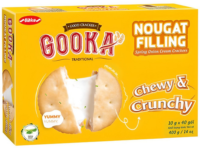 비비카 구카 누가 필링 크래커, 400g, 1개