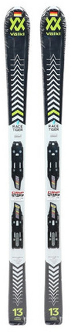 뵐클 주니어 스키플레이트 21 RACETIGERJR BKGRN+7.0vM 120539/6262T1VA 바인딩포함, 블랙, 1개