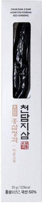 천담지삼 6년근 홍삼정과 홍삼(홍삼근100%) 절편 어르신 간식 명절 상견례 선물, 1개, 35g