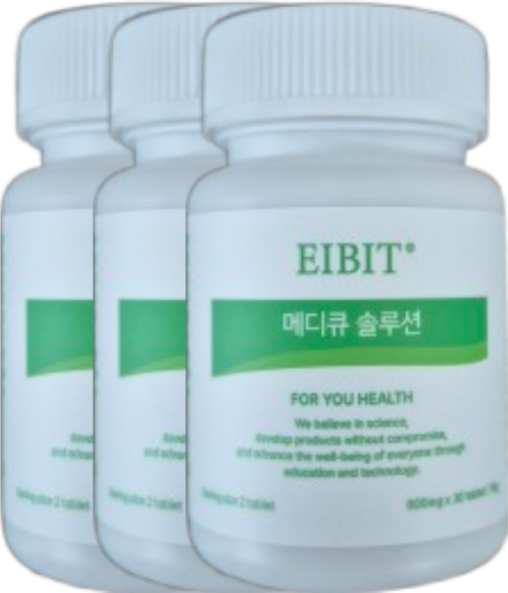 [특허원료] 에이빗 메디큐 솔루션 수용성 커큐민 리포좀, 3개, 30정