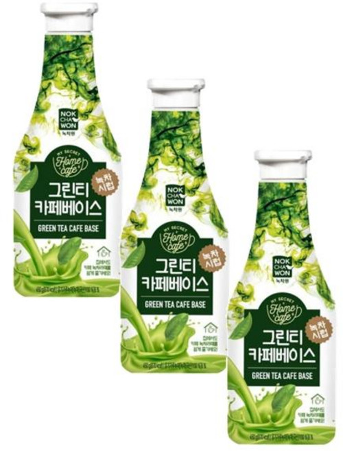 녹차원 녹차시럽 그린티베이스 450g 1개입 3개