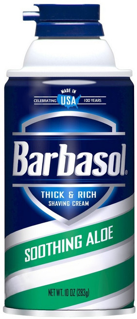 【Barbasol】濃密刮鬍泡-蘆薈(10oz)【兔雜tuzha】, 1個, 283g