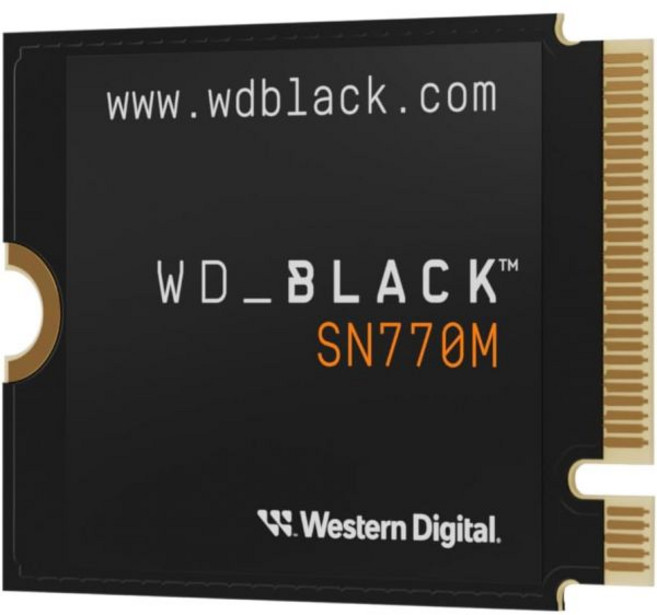 게임 기기 및 노트북용 WDBlack SN770M 500GB M.2 2230 NVMe SSD PCIe Gen 4.0 최대 5150MBs Asus ROG Ally Steam De