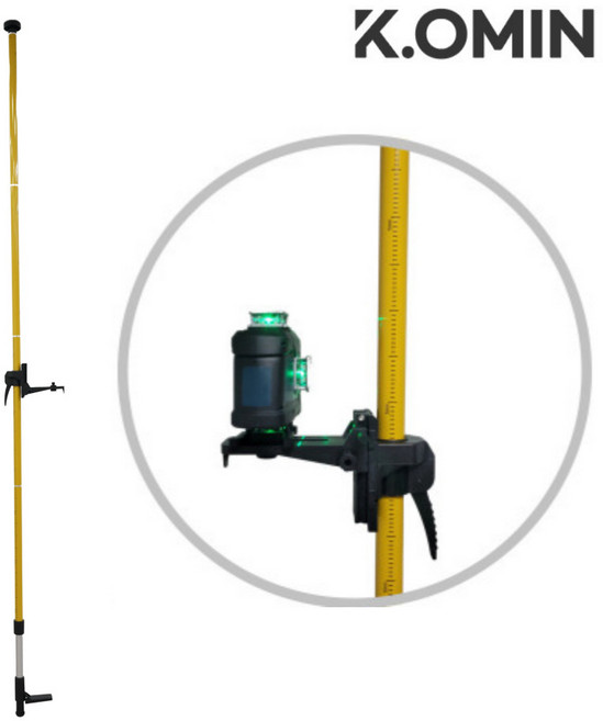 [오후6시 당일출고] 크오민 폴대 3.6M 레벨기 서포트 지지대 천장 고정봉 수평기, 1개