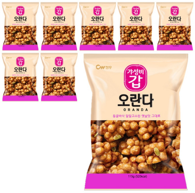청우식품 오란다, 115g, 8개