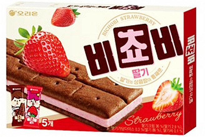 오리온 비쵸비 딸기, 125g, 24개