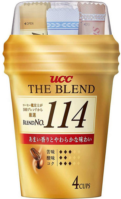 The Blend 일본직구 UCC 더 블렌드 114컵 커피 4P x 12p