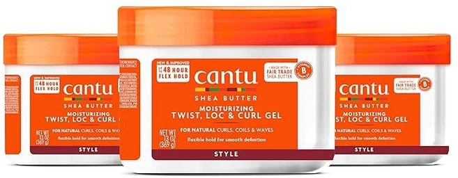 칸투 Cantu 시어버터 모이스처라이징 트위스트 앤 락 헤어 젤 370g 3팩, 3개 - 쿠팡