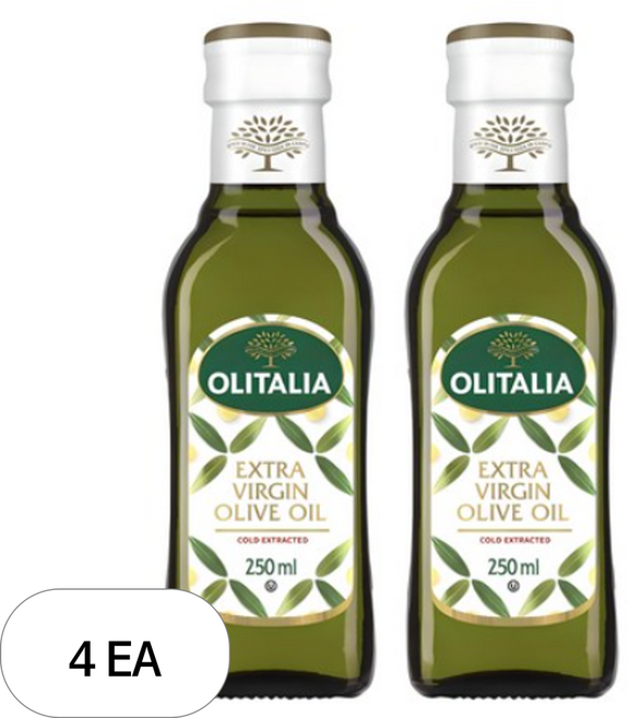 올리타리아 엑스트라버진 올리브유, 250ml, 4개