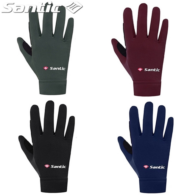 산틱 자전거 등산 고탄력 벨벳 기모 동계 방풍 겨울 방한 장갑 W0P079, 블랙