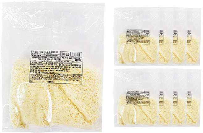 푸드올마켓_ 킹스코 엔젤스노우 모짜렐라(F) 1kg /눈꽃치즈/냉동 한박스 (1kg x 8ea), 8개