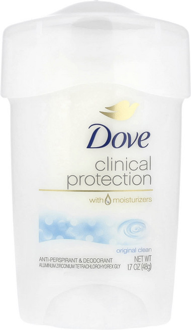 Dove 클리니컬 프로텍션 프리스크립션 스트렝스 땀 억제 데오드란트 오리지널 클린 1.7oz(48g), Dove클리니컬프로텍션프리스크립션스트렝스땀억제데오드란트, 48g, 1개