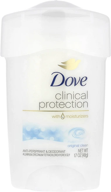 Dove 클리니컬 프로텍션 프리스크립션 스트렝스 땀 억제 데오드란트 오리지널 클린 1.7oz(48g), Dove클리니컬프로텍션프리스크립션스트렝스땀억제데오드란트, 48g, 1개 - 쿠팡