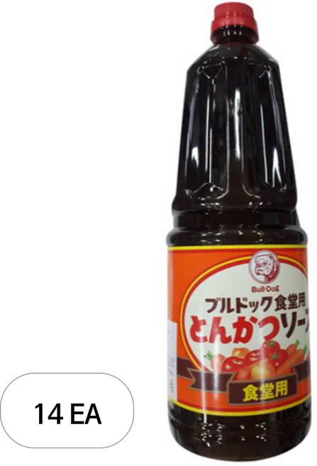 불독 식당용 돈까스소스, 1.8L, 14개