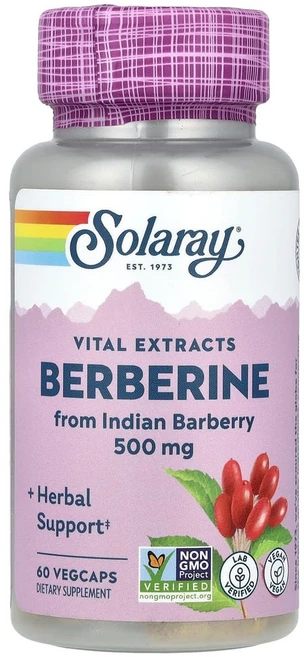 Solaray 베르베린 500mg 베지 캡슐 60정, 60회분, 1개 - 쿠팡