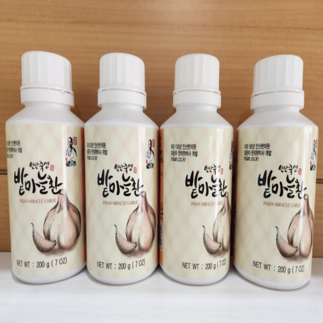 인산죽염 유황 밭마늘환 200g, 4개