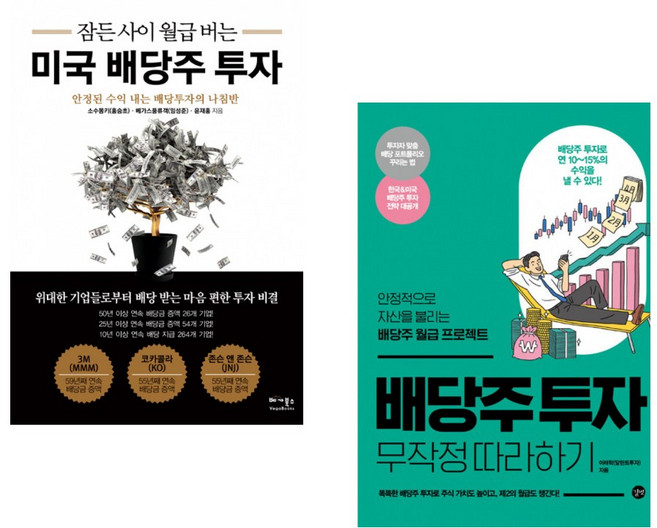 (소수몽키) 잠든 사이 월급 버는 미국 배당주 투자 + (이래학) 배당주 투자 무작정 따라하기 (전2권)