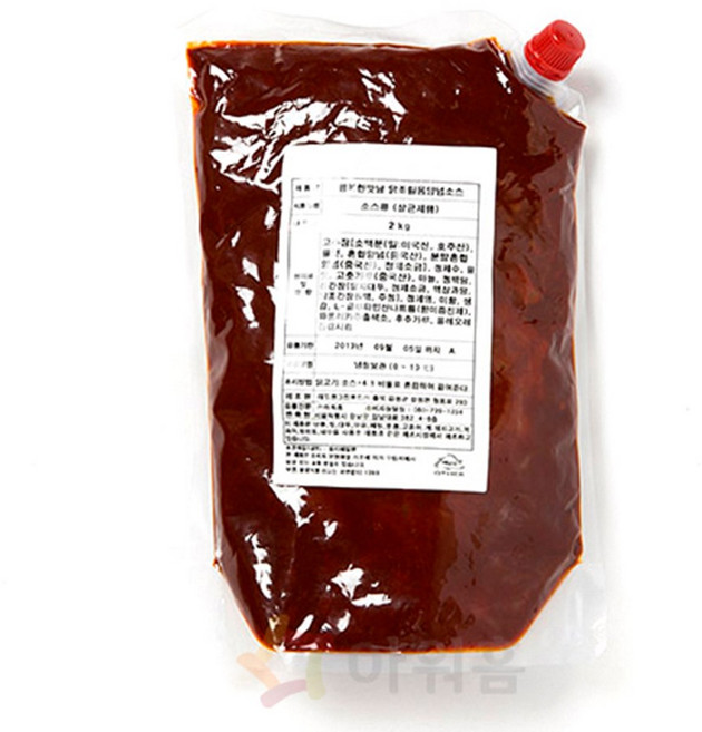 아워홈 행복한맛남 닭조림용양념소스 닭도리탕양념, 1개, 2kg