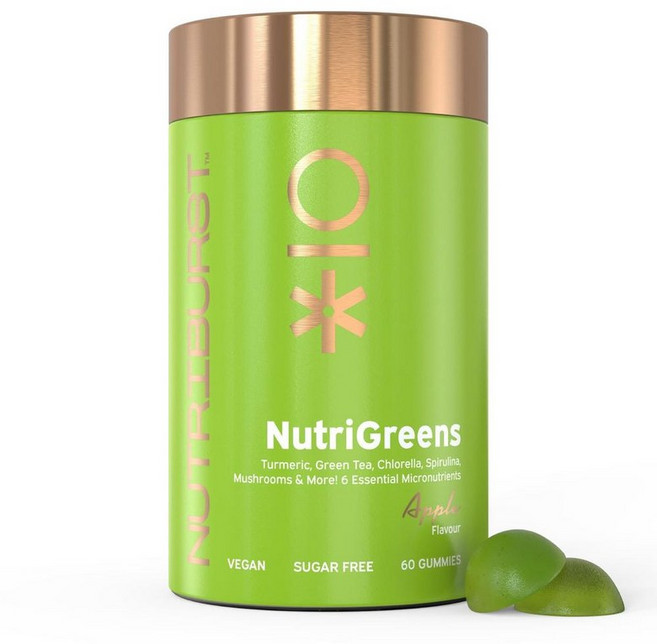 영국 뉴트리버스트 Nutriburst Nutri Greens Gummies 뉴트리 그린 구미, 2개, 60정