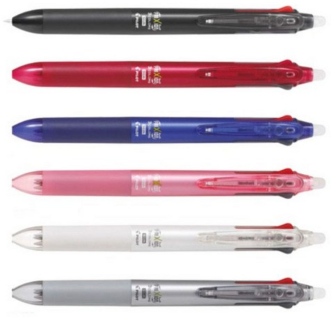 프릭션 슬림 3색 볼펜 0.5mm, 블랙 (1P), 1개