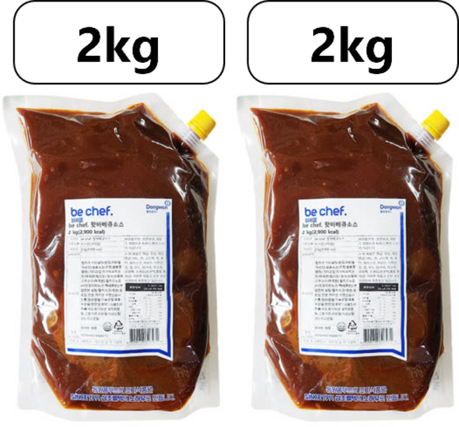 동원홈푸드 바베큐소스, 2개, 4kg