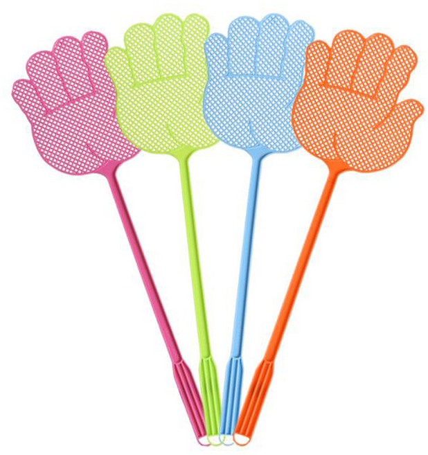 슈리팜 손바닥 미니 벌레 모기 파리채, 랜덤, 20개