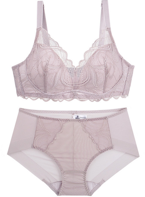 판도라by비비안 풀커버 레이스 노와이어 브라팬티 ABC컵 pst7168