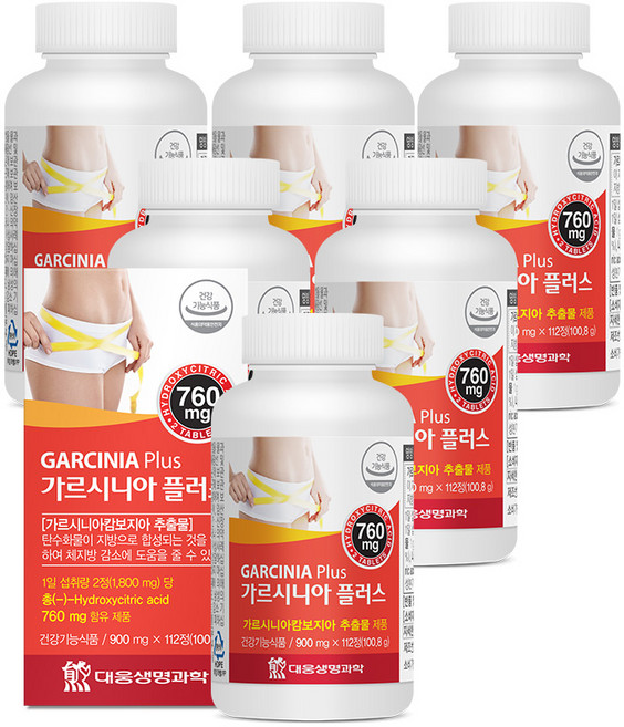 [박스당 8주분] 대웅생명과학 가르시니아 플러스, 112정, 6박스