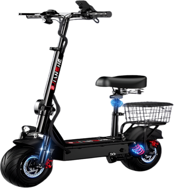 산타고 접이식 좌식 전동 킥보드 10인치 휴대용 전기 퀵보드, 48V 1500W 20-30km, 1개