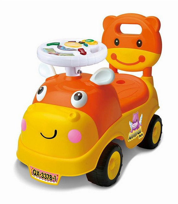 阿LIN 兒童滑行車 學步車 溜溜車 助步車, 橘黃, 1個