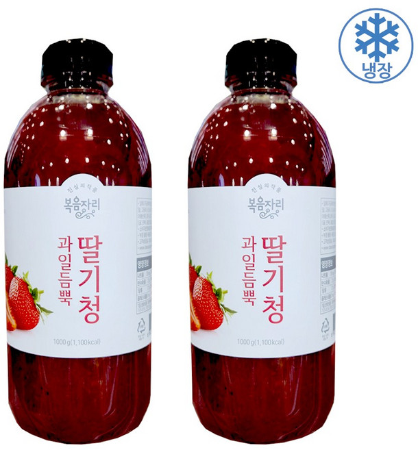 트레이더스 복음자리 과일듬뿍 딸기청, 2개, 1kg