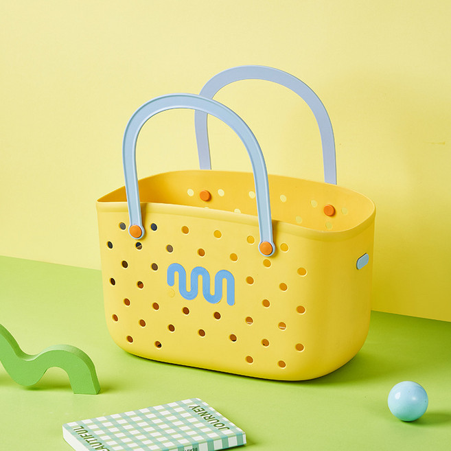 에브리샤인 물빠짐 목욕 바구니 3종, 옐로