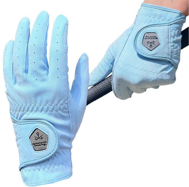 클래식 스카이 남성 양손 골프장갑 땀 비에 강한 고급합피 이중덧뎀 논슬립 파크골프, 1개, 클래식스카이