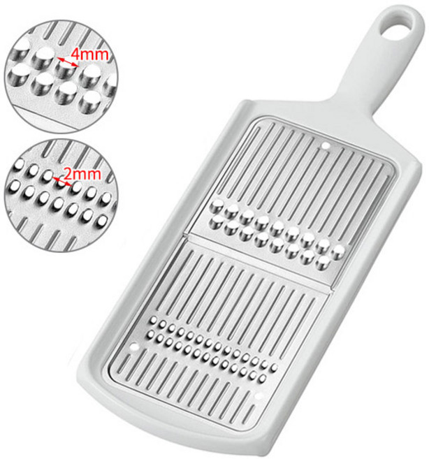 시모무라 티타늄 양면 채칼 (24mm) 오이 당근 무, 화이트, 1개