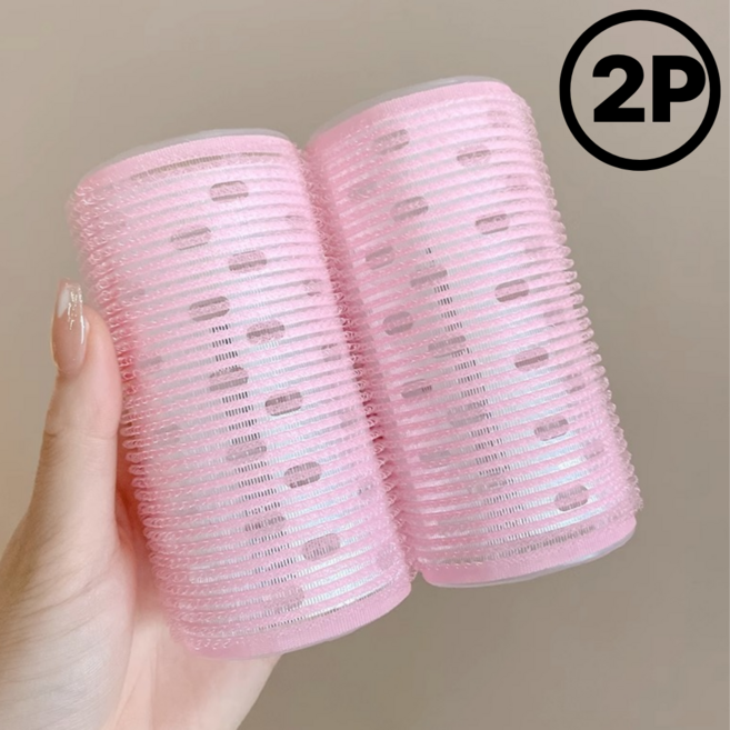 대왕 앞머리 헤어롤 구르프 대형 - 벨크로 알루미늄판 열전도 100 X 50 mm, 1세트, 총2개