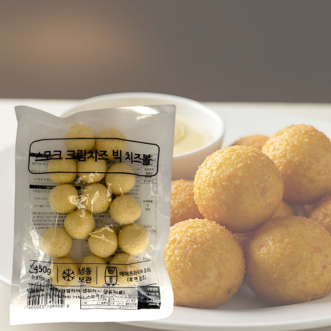 스모크 크림치즈 빅 치즈볼, 1개, 450g