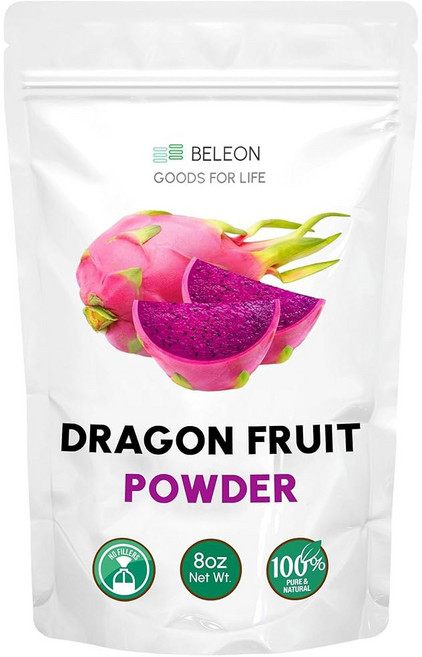 아보카도 파우더 - 조미료 스무디 드레싱 샐러드용 순수 천연 파우더 8온스, Dragon Fruit