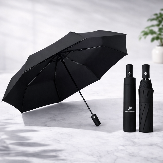 비렌스 썬가드 3단 접이식 암막 양산 우산 겸용 UV차단