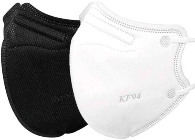 프리미엄 kf94 새부리형 개별포장 닥터 펩스토리, 화이트블랙, 100개, 1매입