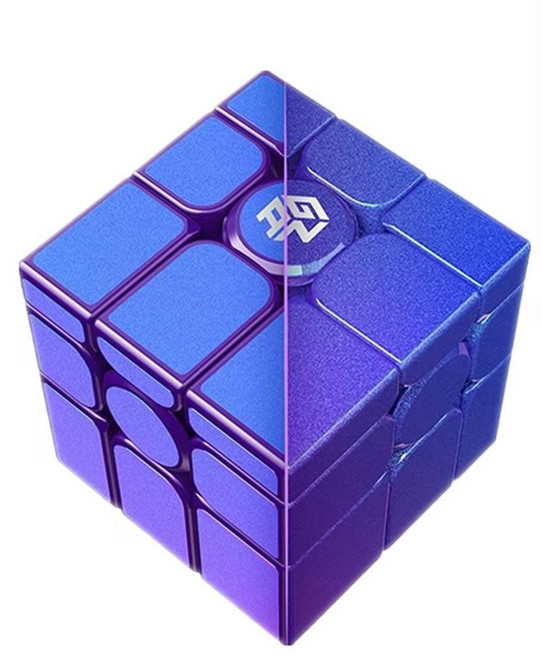 Gan UV 미러 M 큐브 3X3 마그네틱 매직 스피드 캐스트 코팅 Mirror 피젯 Cubo Magico 퍼즐, Mirror UV Purple, 1개