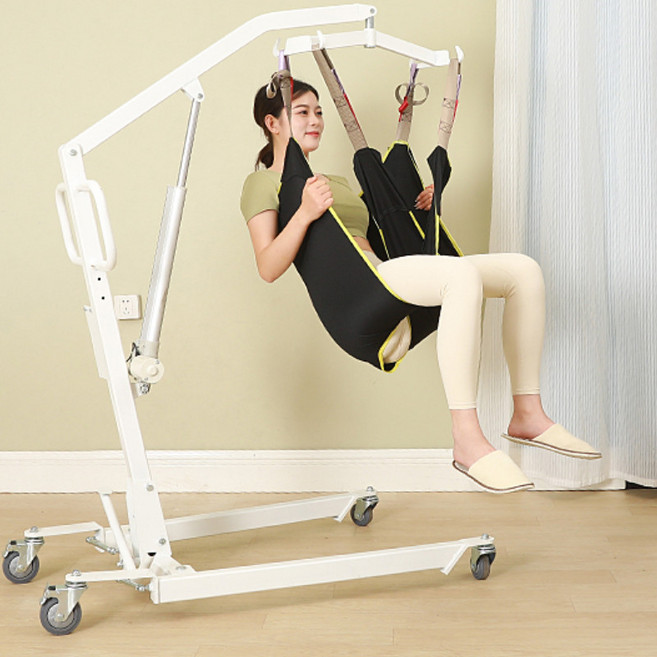 노인 장애인 환자 옮기는 기구 리프트 보조기구 리프팅 이동 보조기 요양원, 2_전원 플러그 원격 제어 높이조절 베이스, 1개