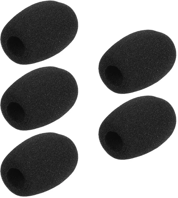 미니 마이크 윈드 스크린 폼 커버 셋 블랙 색상 5, 04 E Type